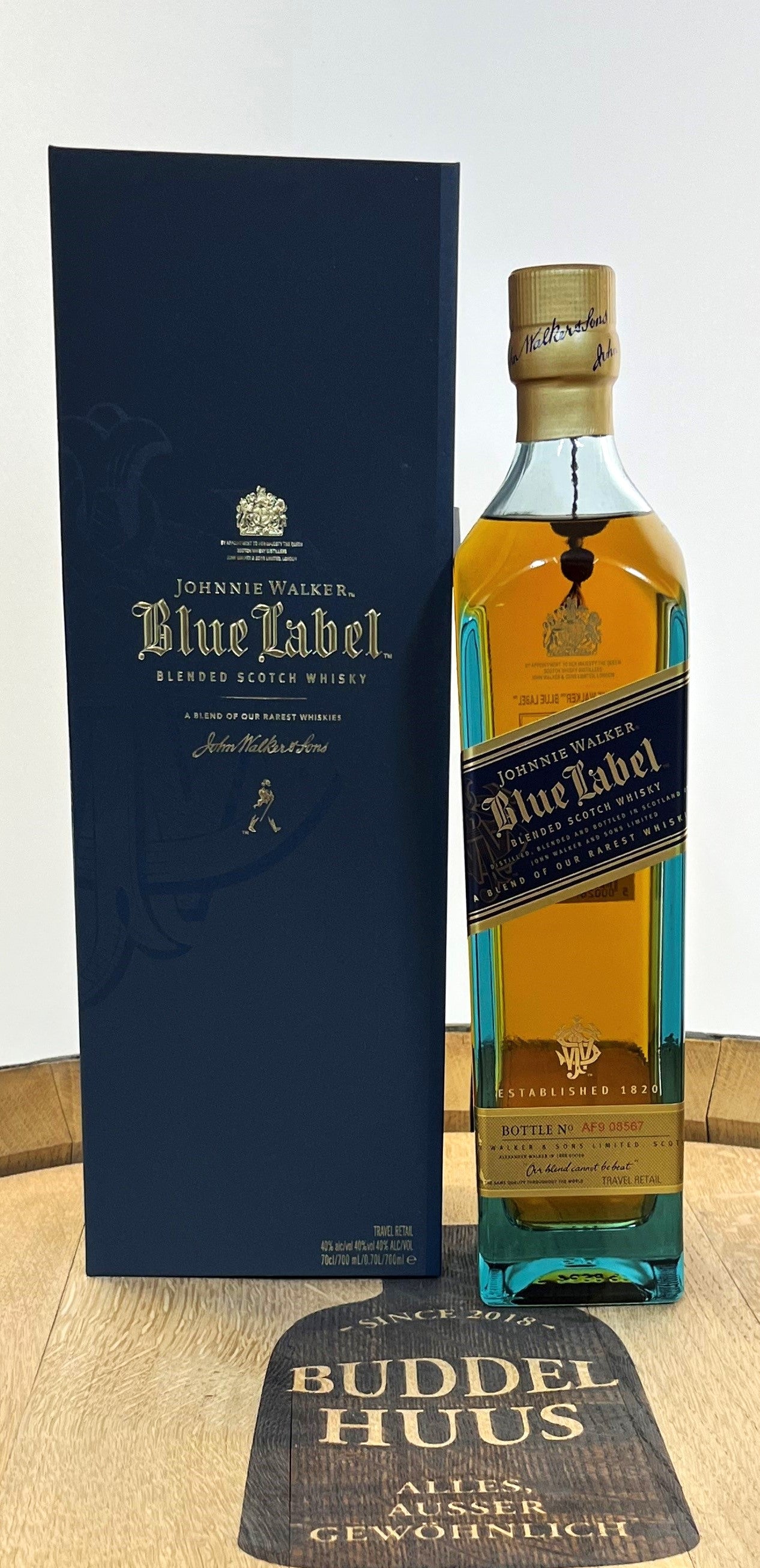 Etichetta blu di Johnnie Walker